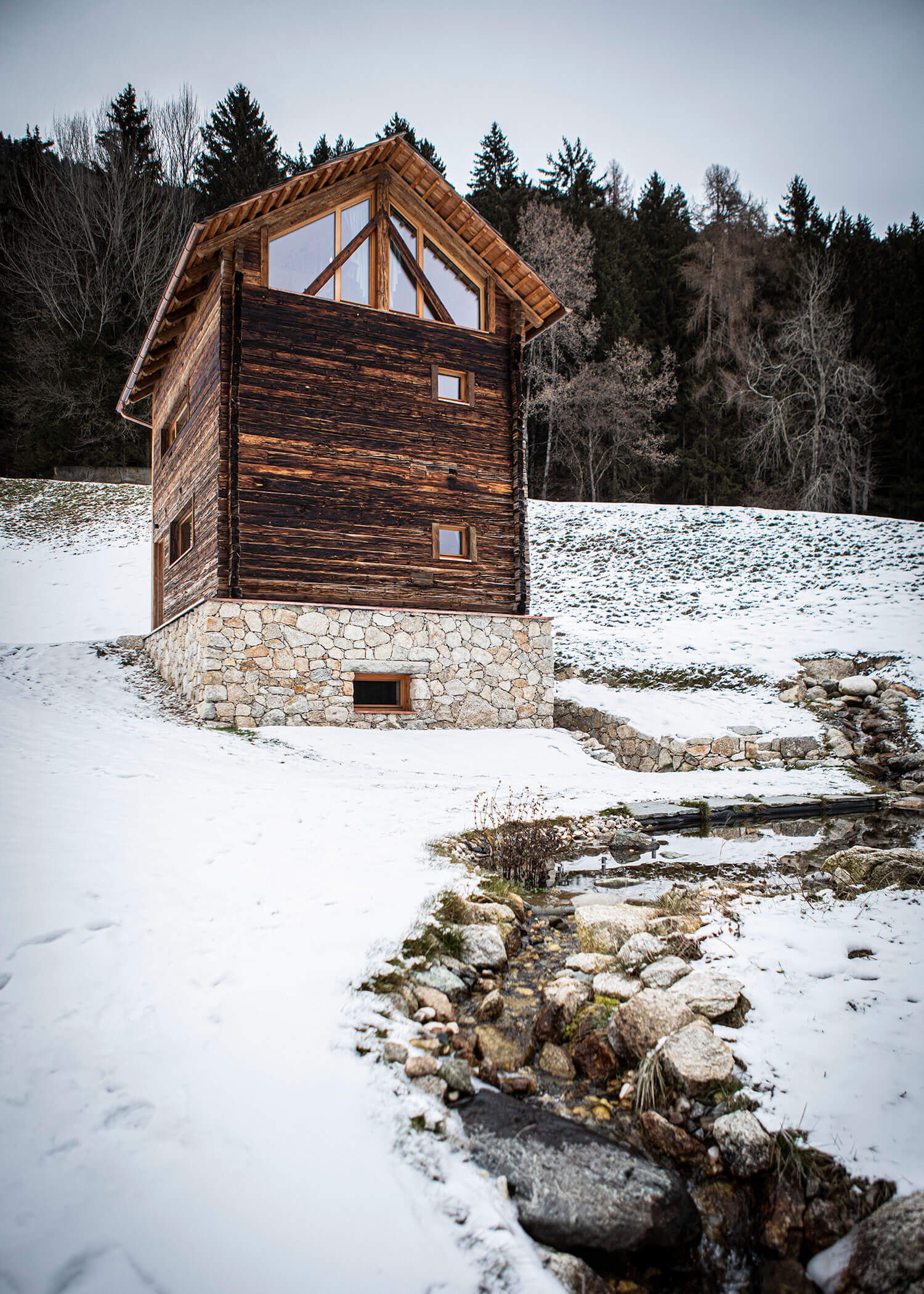Burgfrieder Mühle im Winter